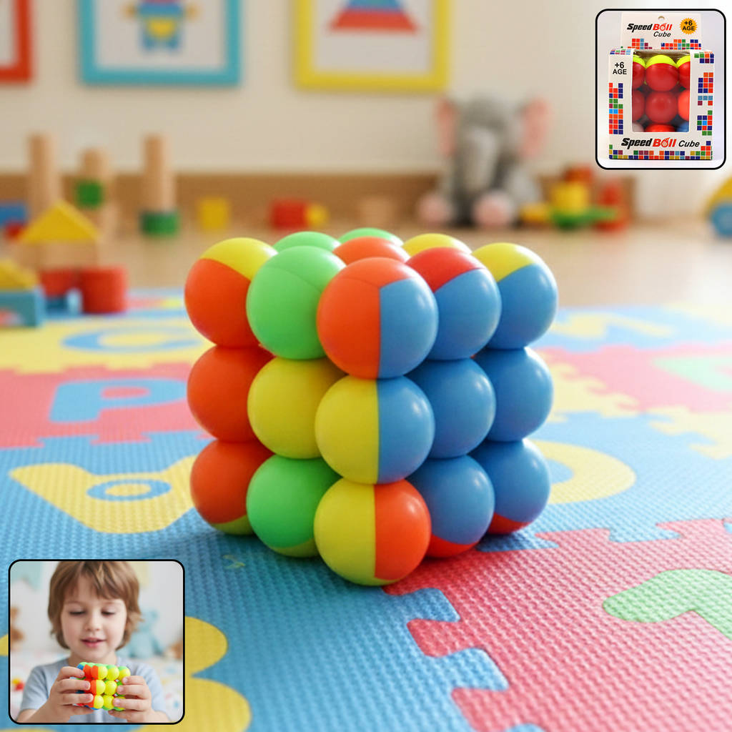 Speed Ball Cube Toy  Colorful Puzzle Cube