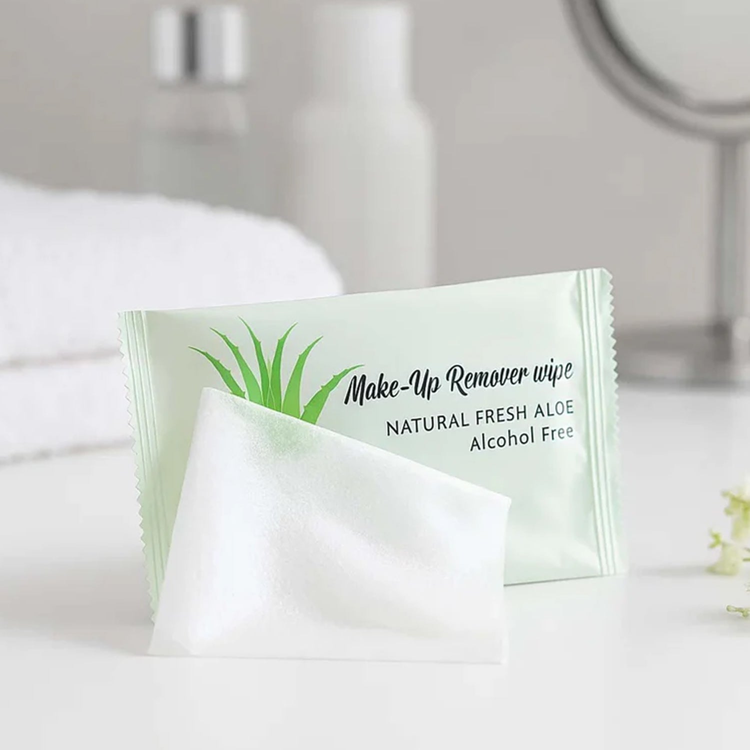Premium Natural Aloe Makeup Remover Wipes (Pack Of 10 Pc)
