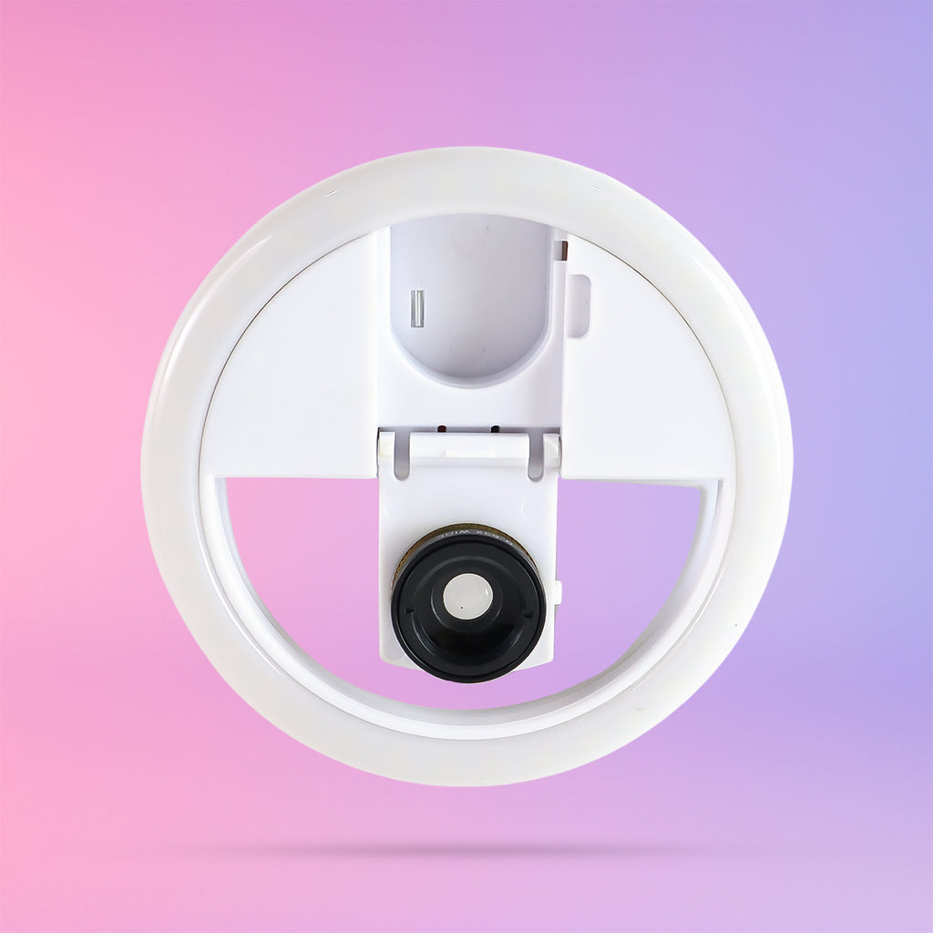 Selfie Flash Ring Light With 3 Level Of Brightness (1 Pc)
