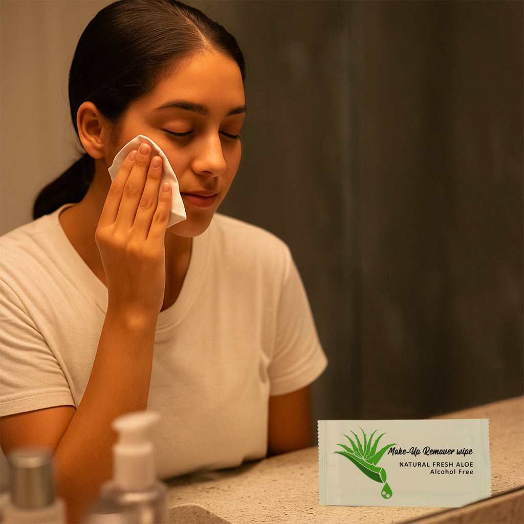 Premium Natural Aloe Makeup Remover Wipes (Pack Of 10 Pc)