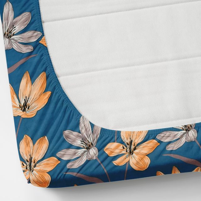 Premium MICROFIBER ELASTIC FITTED DOUBLE BEDSHEET WITH TWO PILLOW COVERS (70X76X6 Inches)