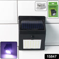 Solar Powered Led Wall Light - (1 Pc)